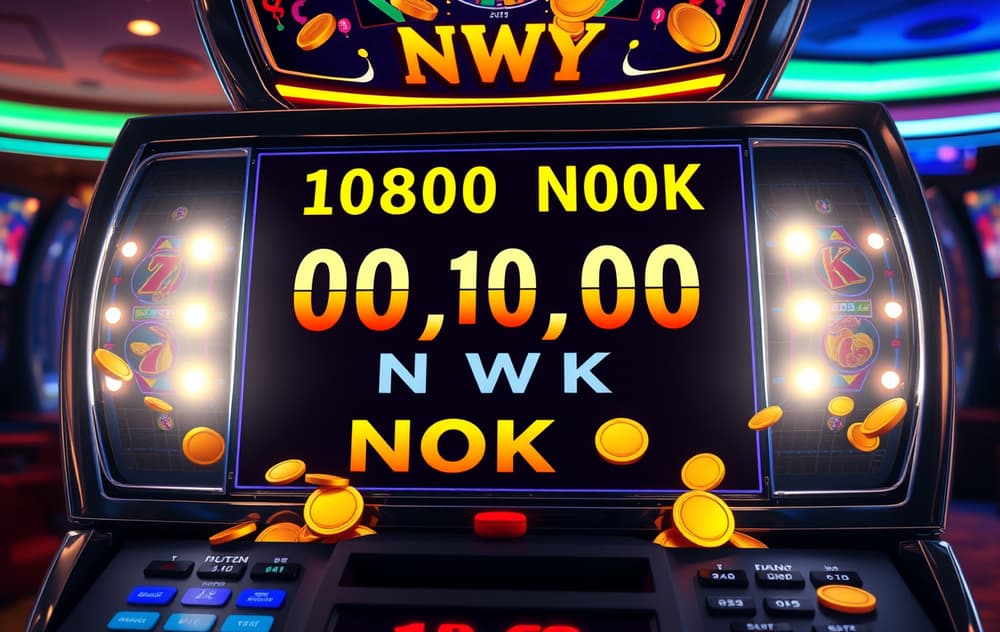 Spilleautomat med progressiv jackpot på 10 millioner NOK